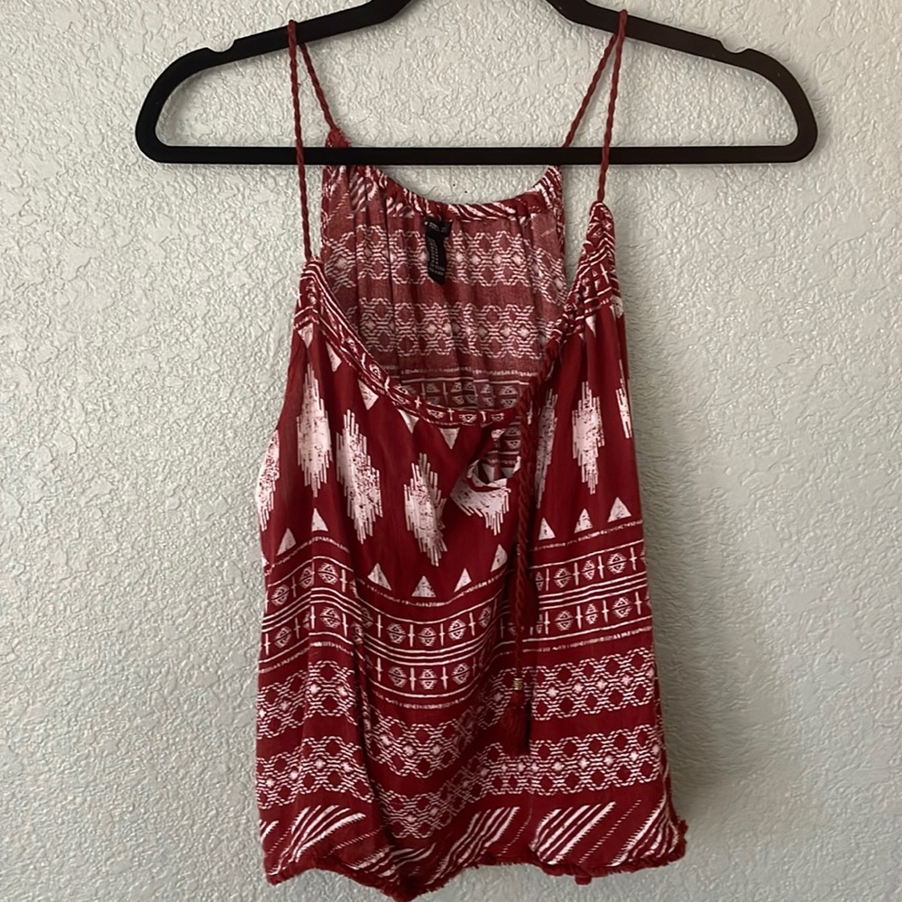 Maroon forever 21 tank in size US M